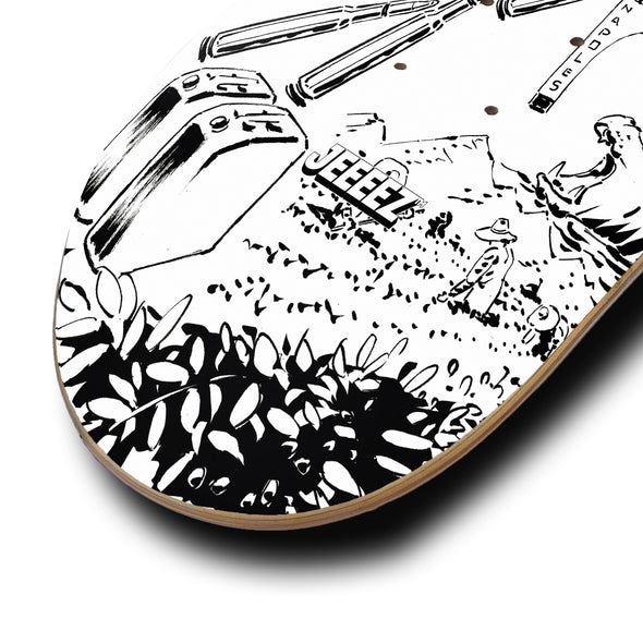SKATE DECK COCAINE JOURNEY - WHITE