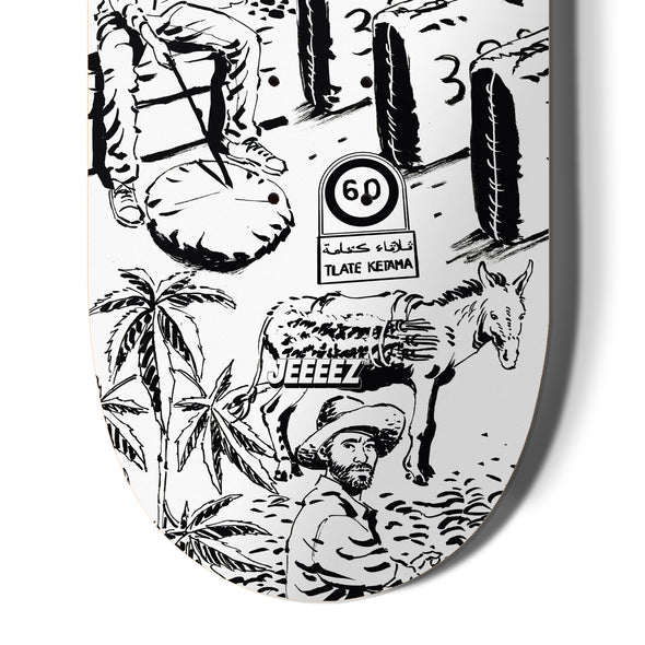 SKATE DECK HIGH JOURNEY IN KETAMA - WHITE