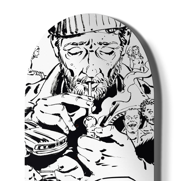 SKATE DECK CRACK JOURNEY TO HELL - WHITE