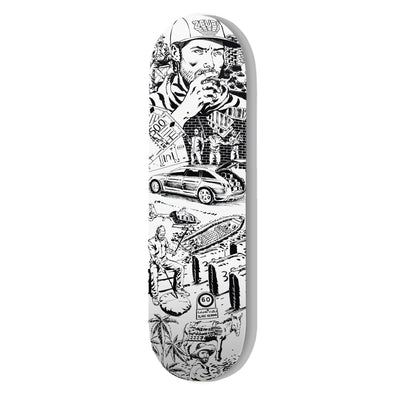 SKATE DECK HIGH JOURNEY IN KETAMA - WHITE