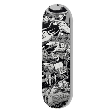 SKATE DECK COCAINE JOURNEY - B&W