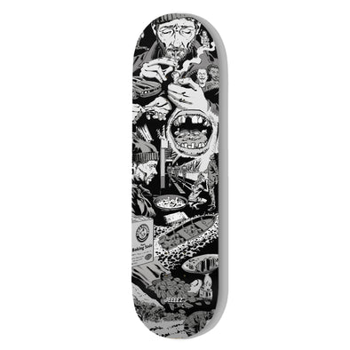 SKATE DECK CRACK JOURNEY TO HELL - B&W