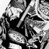 SKATE DECK CRACK JOURNEY TO HELL - B&W