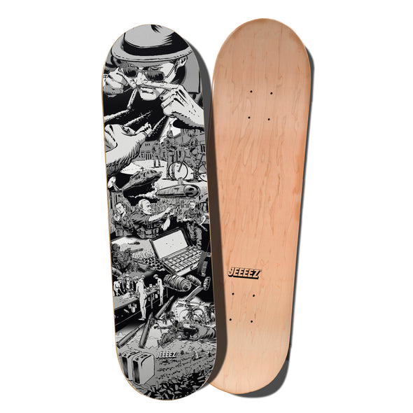 SKATE DECK COCAINE JOURNEY - B&W