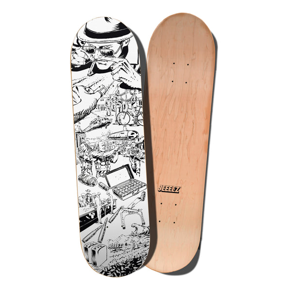 SKATE DECK COCAINE JOURNEY - WHITE