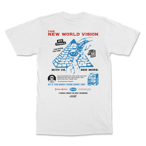 T-SHIRT THE NEW WORLD VISION JEEEEZ