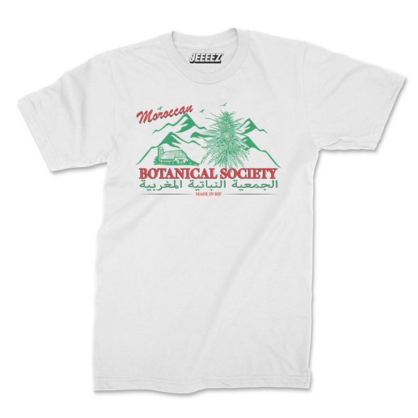 T-SHIRT MOROCCAN BOTANICAL SOCIETY MADE IN RIF