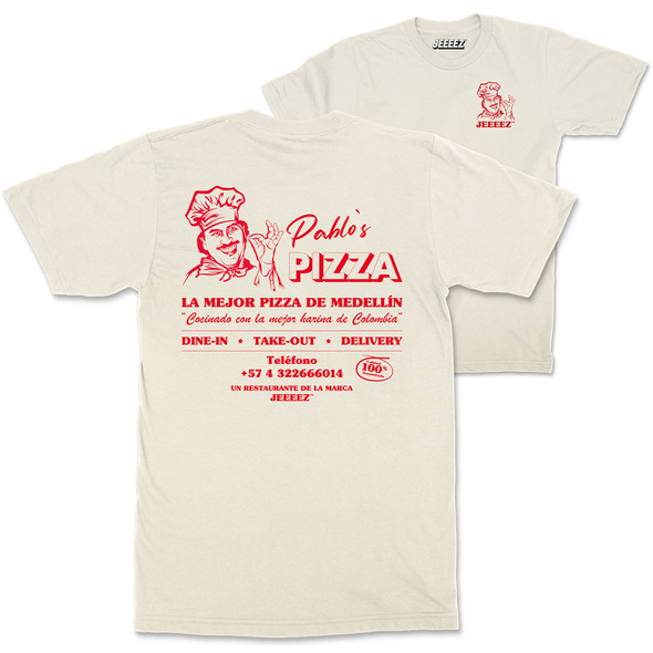 T-SHIRT PABLO'S PIZZA BY JEEEEZ