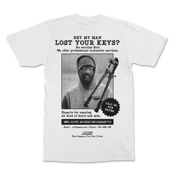 T-SHIRT LOCKSMITH SERVICES WHITE