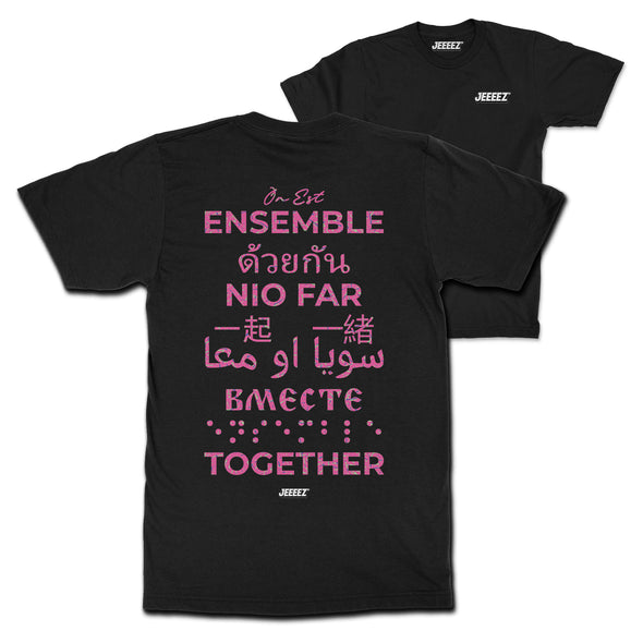 T-SHIRT ON EST ENSEMBLE PINK