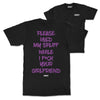 T-SHIRT PLEASE HOLD MY SPLIFF