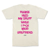 T-SHIRT PLEASE HOLD MY SPLIFF PINK
