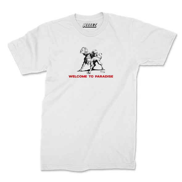 T-SHIRT SOROS CERBÈRE WELCOME TO PARADISE