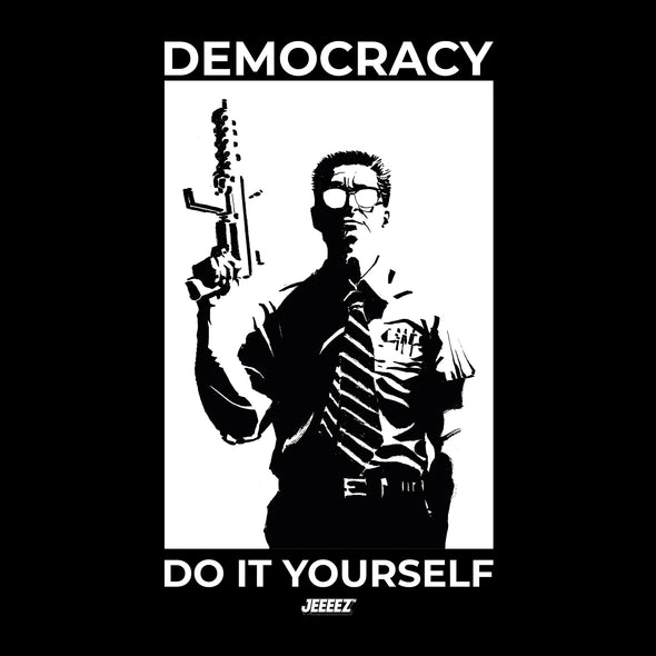 T-SHIRT BLACK DEMOCRACY DO IT YOURSELF