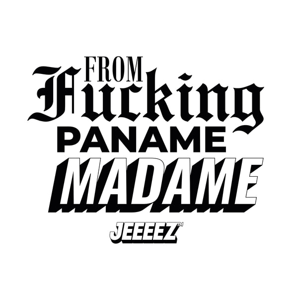 HOODIE WHITE FROM FCK PANAME MADAME