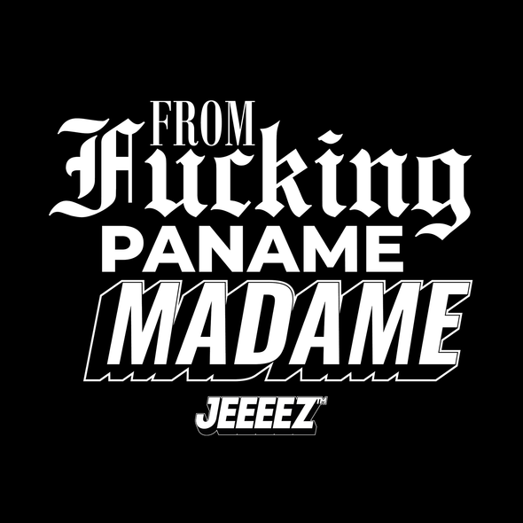 T-SHIRT FROM F*CKING PANAME MADAME BLK
