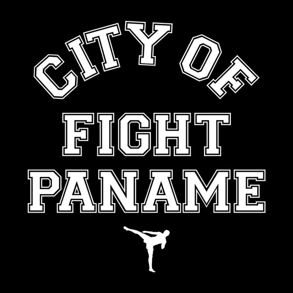 T-SHIRT NOIR CITY OF FIGHT PANAME