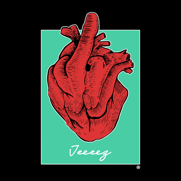 T-SHIRT GREEN BOX BLACK FROM THE BOTTOM OF MY HEART